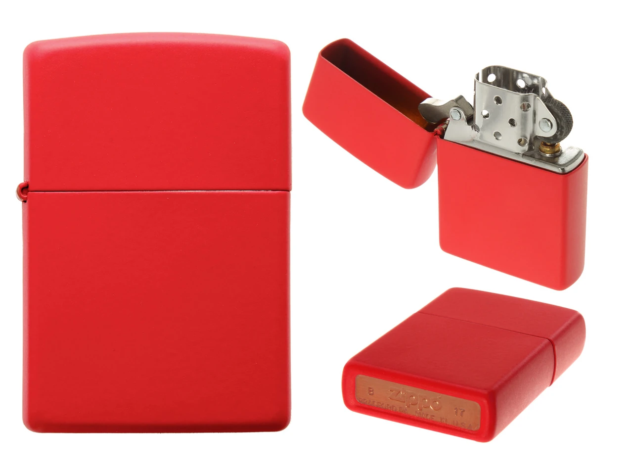 Zippo Matte Red Windproof Lighter | NDZ Performance