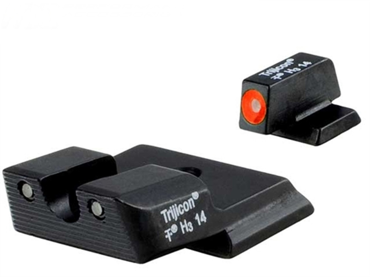 Trijicon Orange 3 Dot HD Night Sight Set for Smith & Wesson M&P