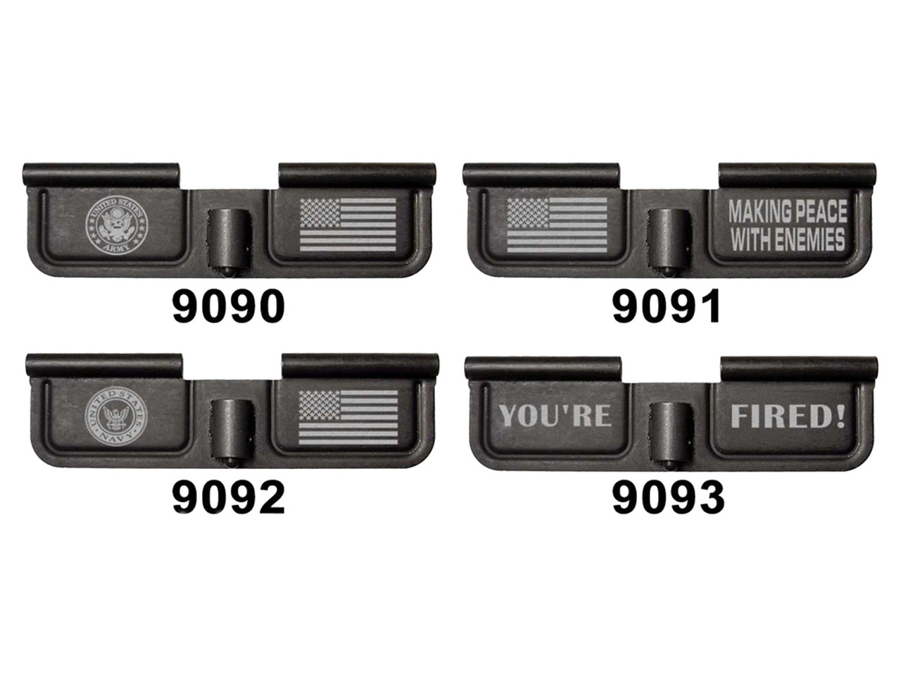 NDZ 308 AR-10 Ejection Port Dust Cover BLK - Lasered (15) You're