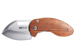 MTech Manual Folding Mini Wood Stubby Pocket Knife MT-1031BR