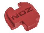 NDZ Red Springfield Armory XD-S 9MM .40 .45 Rear Slide Cover Plate NDZ Logo Inverse