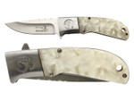 Elk Ridge White Pearl Spring Assisted Folding Pocket Knife ER-A168WP