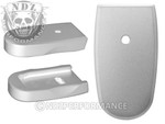 NDZ Silver Magazine Plate for Smith & Wesson Shield .45 6RD (*LZ)