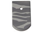 NDZ Magazine Plate for Sig Sauer P226 9mm .40 .357 Cerakote Black & Tungsten Tiger Stripe - Bottom View