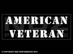 031 - American Veteran Text Stencil