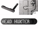 NDZ AR-15 SW 15-22 Black Magazine Catch 217 Head Hunter 1L stencil