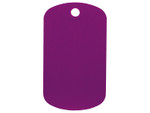 NDZ Purple Dog Tag Kit With 30" Chain & Silencer (*LZ)