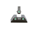 AmeriGlo Classic Sight Set White Dots for Glock 42 43 - Front View
