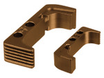 NDZ Plus Magazine Release for Glock GEN 4 10MM .45 Cerakote Burnt Bronze