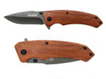 TAC-FORCE TF922 3.25 " Spring Assisted Pocket Knife Wood - All Angles