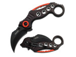TAC-FORCE TF-578BK Karamabit 2.5" Spring Assisted Pocket Knife Black Red