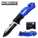 TAC-FORCE TF-835PD Police Tactical Rescue Knife With Flashlight