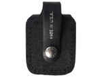 Zippo Lighter Pouch Black With Belt Loop - Back View