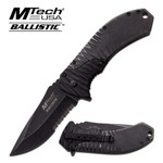 Mtech 2 Tone Folding Pocket Knife Black MT-A885BK