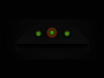 Night Fision Sight Set For Glock 9mm, .40, .45 G.A.P and .357 Gen 1-5 Square Notch With Orange Outline and Green Tritium