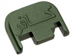 NDZ Green Rear Slide Plate For Glock GEN 1-4 Infidel Sans 3-D Subdued CNC