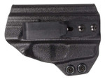Concealment Express Sig Sauer P365 with Lima Laser Ambidextrous Holster Kydex Black IWB Tuckable - Left Side View