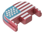 NDZ Rear Slide Cover Plate For Glock Gen 5 US Flag V1 Red White & Blue