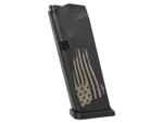 Glock OEM Magazine for 19 Gen 1-4 10 Round 9mm WTP Distressed Flag No Text