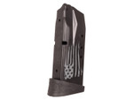 Smith & Wesson OEM 10 Round Magazine for M&P Compact .40SW for WTP Distressed Flag No Text - Angled View