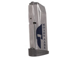 Smith & Wesson OEM Magazine for M&P Compact .45 8 Round w/ Finger Rest Half Spartan Helmet Molon Labe - Angled View