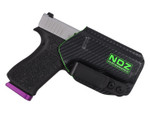 NDZ Performance for Glock 43 43X RH IWB Kydex Holster Tough Clip - Gun in holster right side view