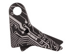 True Precision Axiom Trigger Shoe for Glock Gen 1-4 Black Circuit Board Engraved by NDZ - Side View Up