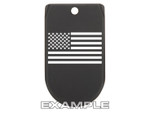 Sig Sauer P365 Magazine Finger Extension Plate Laser Deep Engraved We The People in Black (*LZ)