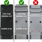 NDZ Cover Plate for Glock Gen 1-5 Trijicon RMR & Holosun 507C Optics Cut TriWeave Black