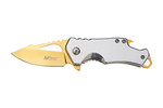 Mtech USA MT-A882SGD Spring Assisted Knife Stainless Gold (*LZ)