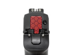 NDZ Performance Laser Deep Engraved Rear Slide Cover Plate for Sig P320 in Red - On the Gun