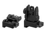 Leapers UTG Accu-Synce Spring Loaded Flip Up Rear Sight for AR-15 in Black - Flip Comparison