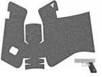 Talon Granulate Grip for Glock Gen 5 17 19X 22 24 31 34 35 37 45 47 Medium Backstrap, Black