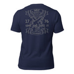 AR-15 Come And Take It Snake T-Shirt - Back - Navy