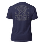 AR-15 Come And Take It Snake T-Shirt - Back - Heather Midnight Navy