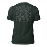 AR-15 Come And Take It Snake T-Shirt - Back - Heather Forest