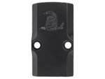NDZ RMR Cover Plate for Glock Gen 1-5, Don't Tread On Me Snake Fits Trijicon & Holosun, Black