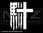 2110 - US Flag Cross