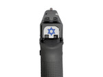 NDZ Glock Gen 1-5 Stand with Israel Star of David Rear Slide Cover Plate and Magazine Floor Plate