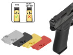 NDZ Glock 43X, 48 MOS Optic Cover Plate Aluminum - Multiple Colors with Chart