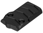 NDZ Glock 43X, 48 MOS Optic Cover Plate Aluminum, Aspis Cut - Front View