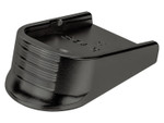 NDZ Glock Gen 1-5 Magazine Floor Plate with Finger Extension, Aspis Cut - Front View 9mm