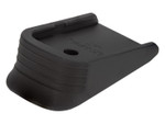 NDZ Glock Gen 1-5 Magazine Floor Plate with Finger Extension, Aspis Cut - Angled View 10mm