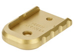 NDZ Glock Gen 5 Magazine Floor Plate Heavyweight Brass - Angled View