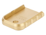 NDZ Glock Gen 1-5 Magazine Floor Plate Heavyweight Brass - Angled View
