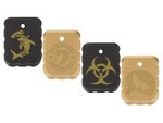 NDZ Sig Sauer P320 & XFIVE Legion Extended Magazine Plate Heavyweight Brass - Laser Engraving Examples