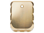 NDZ Sig Sauer P320 & XFIVE Legion Extended Magazine Plate Heavyweight Brass - Plain Bottom View