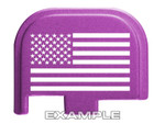 NDZ Glock 42 Rear Slide Cover Plate - Laser Engraving Example