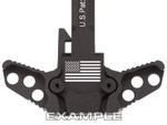 United Defense AR-15 "Holy" Ambidextrous Charging Handle - Laser Engraving Example