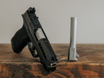 True Precision Sig Sauer P365 XL Barrel - Product next to Gun